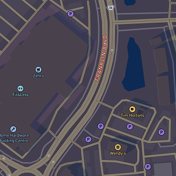 Mapbox- Testing out Colours in Cambridge Ontario