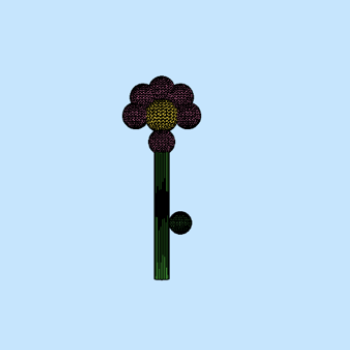I tried adding more petals by creating spheres.