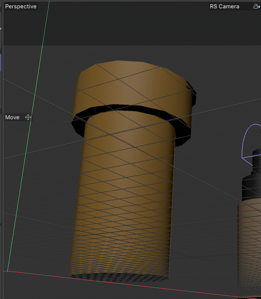 3D Modeled Bottle <Bottom View>