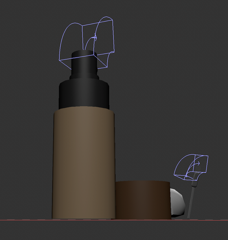 3D Modeled Foundation Bottle <3/4 View>