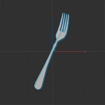 3D Image of an Fork