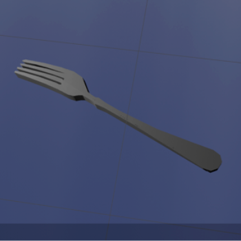 3D Image of an Fork