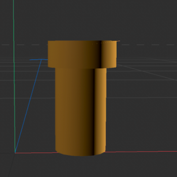 3D Modeled Bottle <Straight View>
